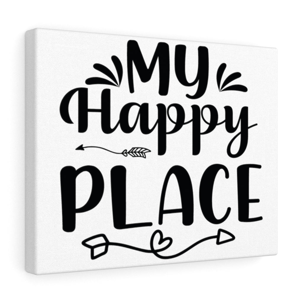 Scripture Walls Inspirational Wall Art My Happy Place Wall Art Motivation Wall Decor for Home Office Gym Inspiring Success Quote Print Ready to Hang Unframed-Express Your Love Gifts