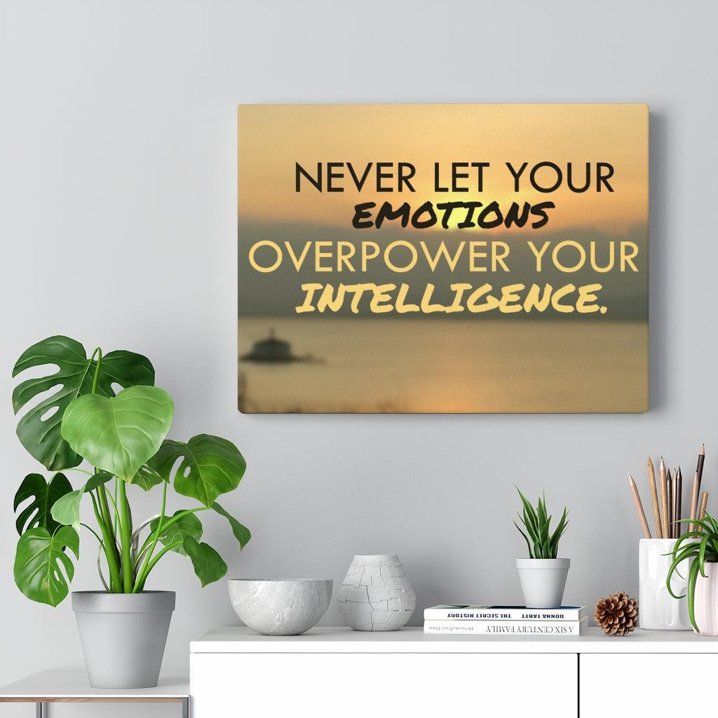 Scripture Walls Inspirational Wall Art Never Let Your Emotions Motivational Print Ready to Hang Artwork Unframed-Express Your Love Gifts