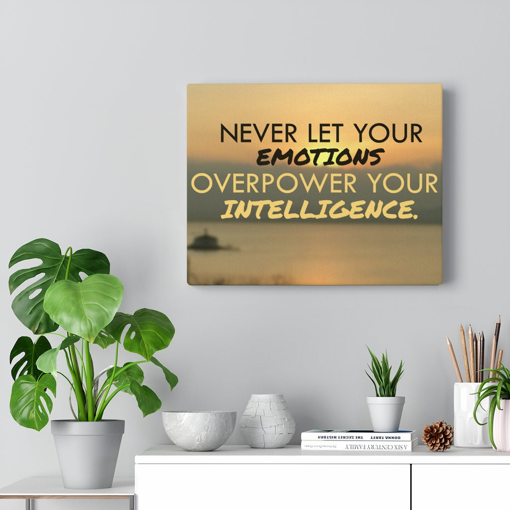 Scripture Walls Inspirational Wall Art Never Let Your Emotions Motivational Print Ready to Hang Artwork Unframed-Express Your Love Gifts