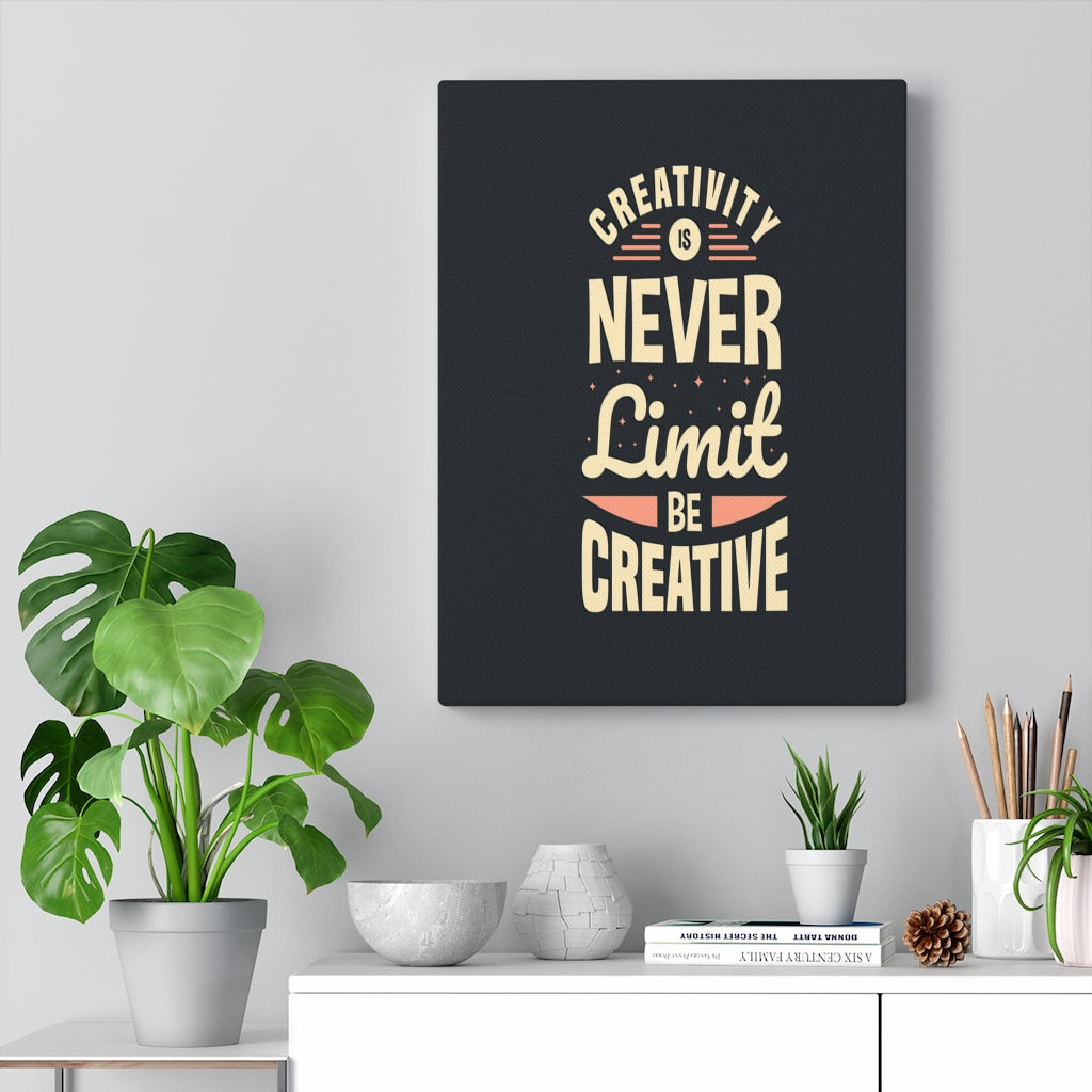 Scripture Walls Inspirational Wall Art Never Limit Be Creative Wall Art Motivation Wall Decor for Home Office Gym Inspiring Success Quote Print Ready to Hang Unframed-Express Your Love Gifts