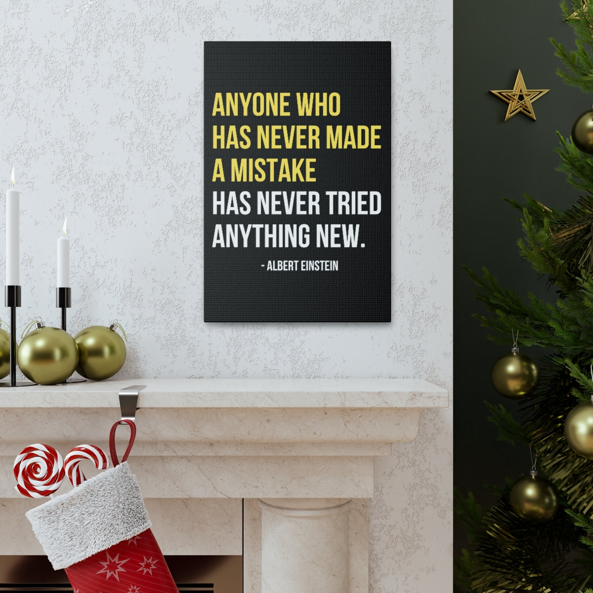 Scripture Walls Inspirational Wall Art Never Made A Mistake Motivation Wall Decor for Home Office Gym Inspiring Success Quote Print Ready to Hang Unframed-Express Your Love Gifts