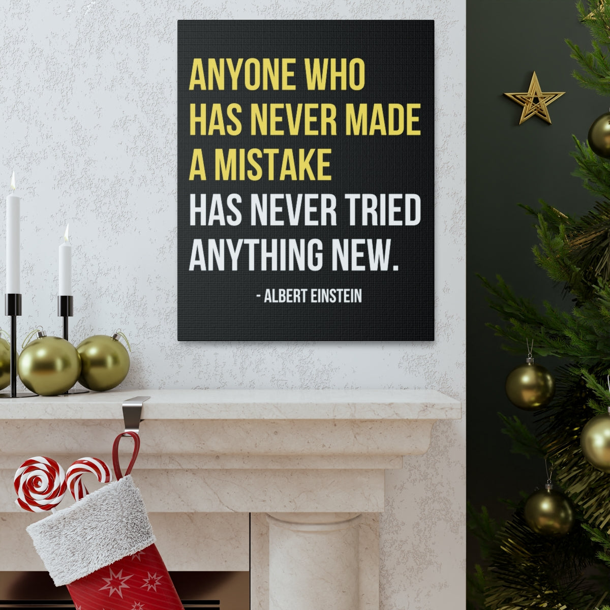 Scripture Walls Inspirational Wall Art Never Made A Mistake Motivation Wall Decor for Home Office Gym Inspiring Success Quote Print Ready to Hang Unframed-Express Your Love Gifts