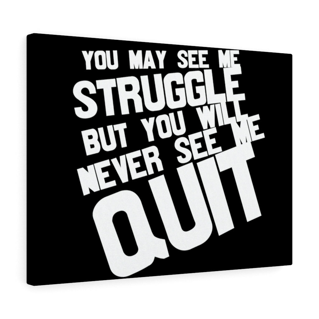 Scripture Walls Inspirational Wall Art Never See Me Quit Wall Art Motivation Wall Decor for Home Office Gym Inspiring Success Quote Print Ready to Hang Unframed-Express Your Love Gifts