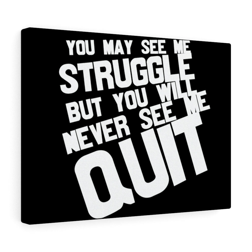 Scripture Walls Inspirational Wall Art Never See Me Quit Wall Art Motivation Wall Decor for Home Office Gym Inspiring Success Quote Print Ready to Hang Unframed-Express Your Love Gifts