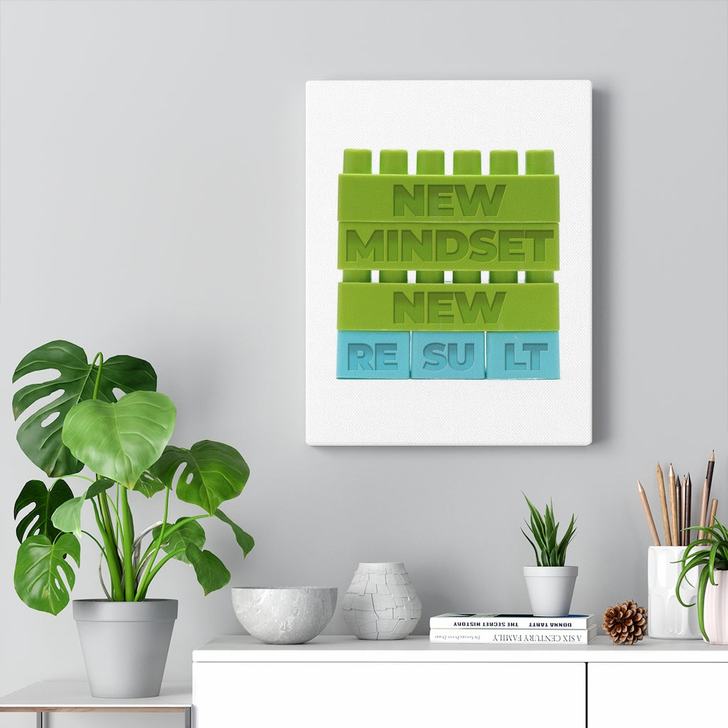 Scripture Walls Inspirational Wall Art New Mindset New Result Motivational Print Ready to Hang Artwork Unframed-Express Your Love Gifts