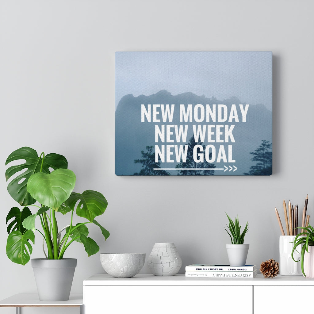 Scripture Walls Inspirational Wall Art New Week New Goal Motivational Print Ready to Hang Artwork Unframed-Express Your Love Gifts