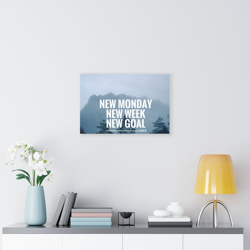 Scripture Walls Inspirational Wall Art New Week New Goal Motivational Print Ready to Hang Artwork Unframed-Express Your Love Gifts