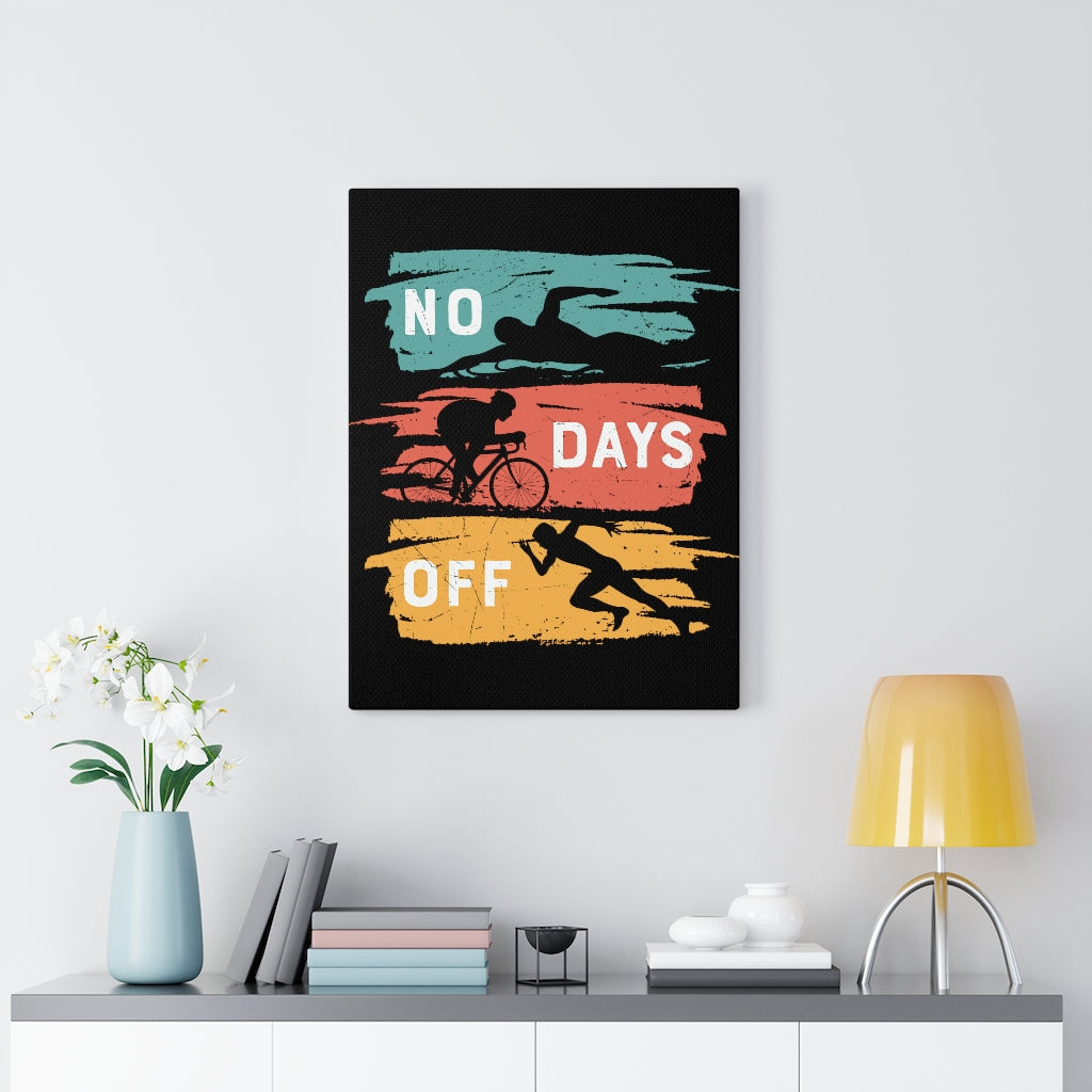 Scripture Walls Inspirational Wall Art No Days Off Colors Wall Art Motivation Wall Decor for Home Office Gym Inspiring Success Quote Print Ready to Hang Unframed-Express Your Love Gifts