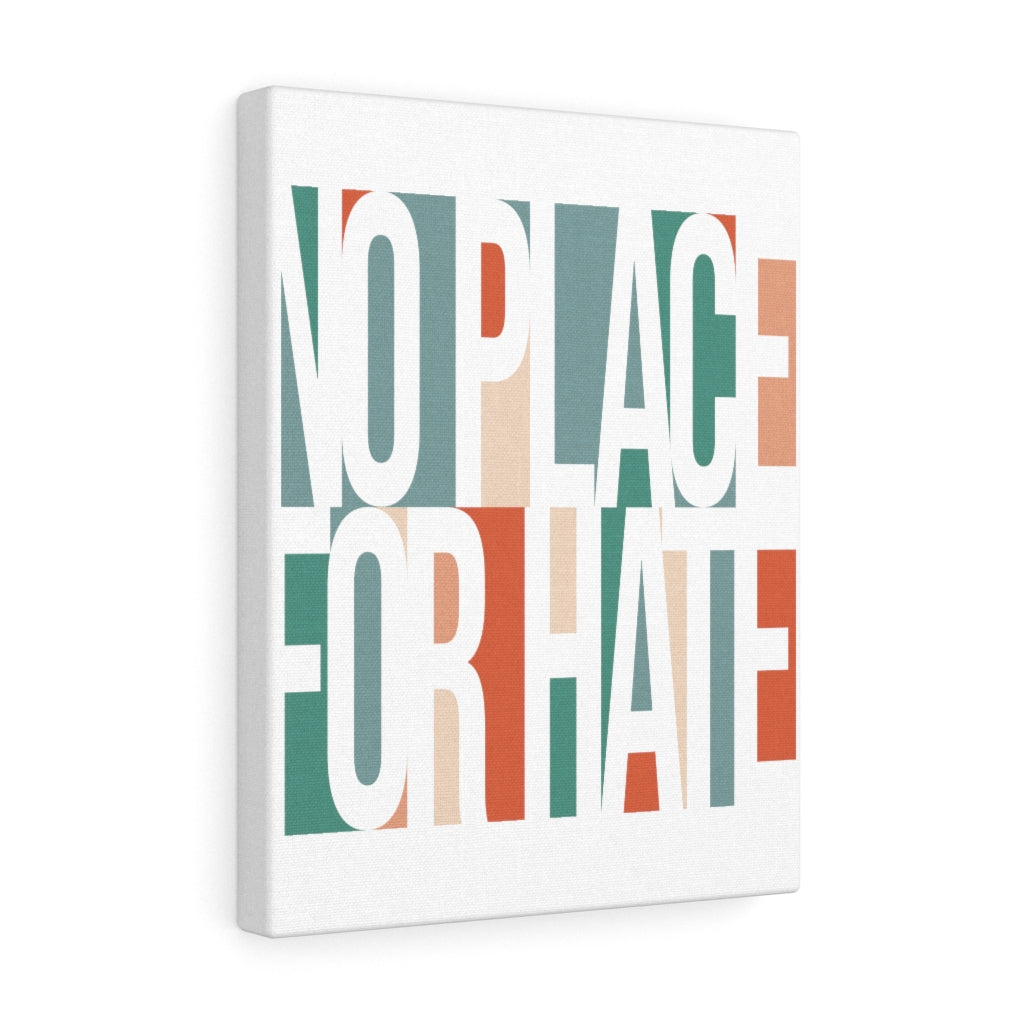 Scripture Walls Inspirational Wall Art No Place For Hate Wall Art Motivation Wall Decor for Home Office Gym Inspiring Success Quote Print Ready to Hang Unframed-Express Your Love Gifts