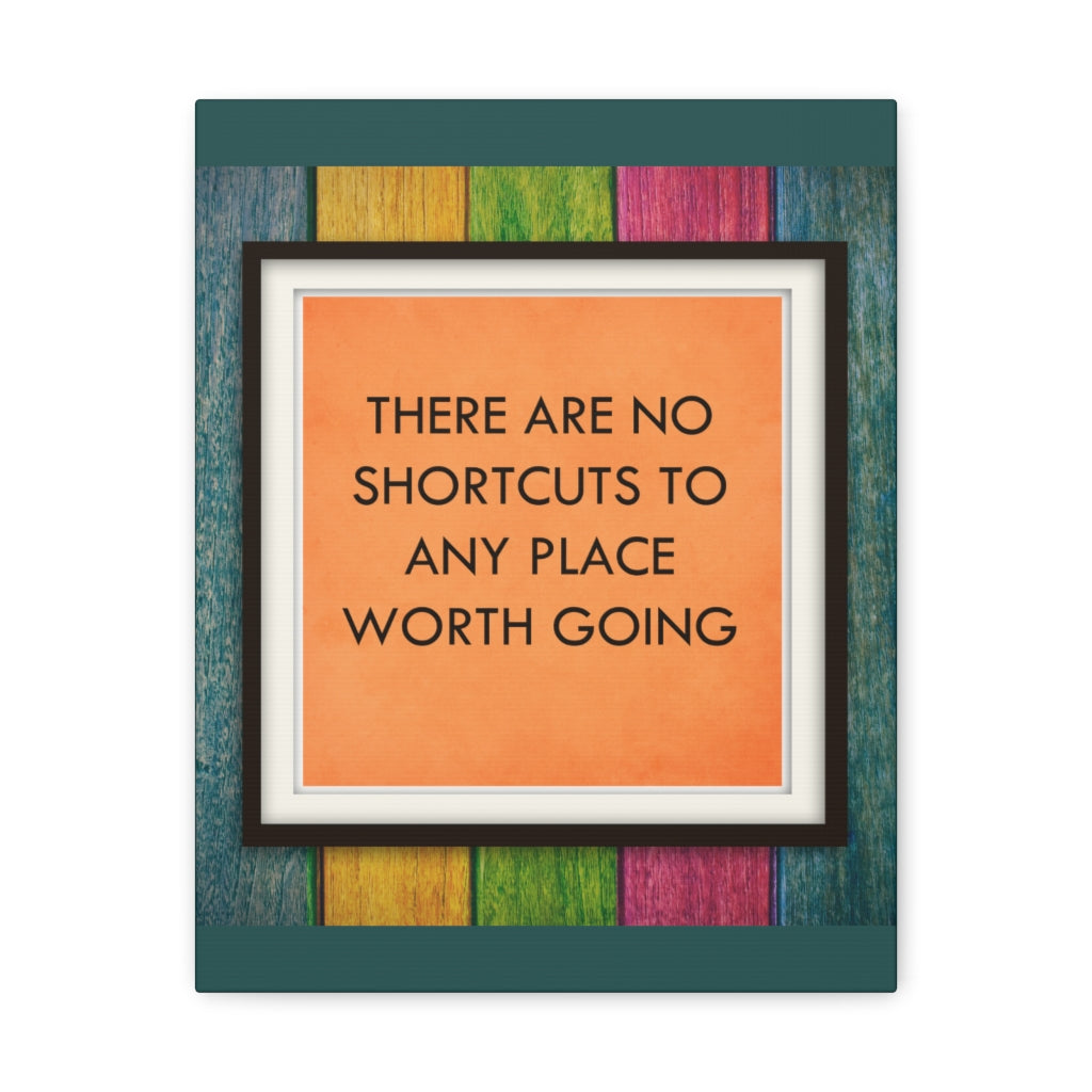 Scripture Walls Inspirational Wall Art No Shortcuts To Worth Going Motivation Wall Decor for Home Office Gym Inspiring Success Quote Print Ready to Hang Unframed-Express Your Love Gifts