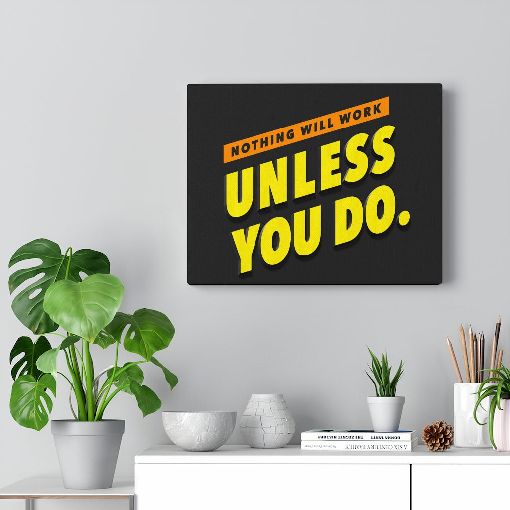 Scripture Walls Inspirational Wall Art Nothing Will Work Unless You Do Wall Art Motivational Motto Inspiring Prints Artwork Decor Ready to Hang Unframed-Express Your Love Gifts