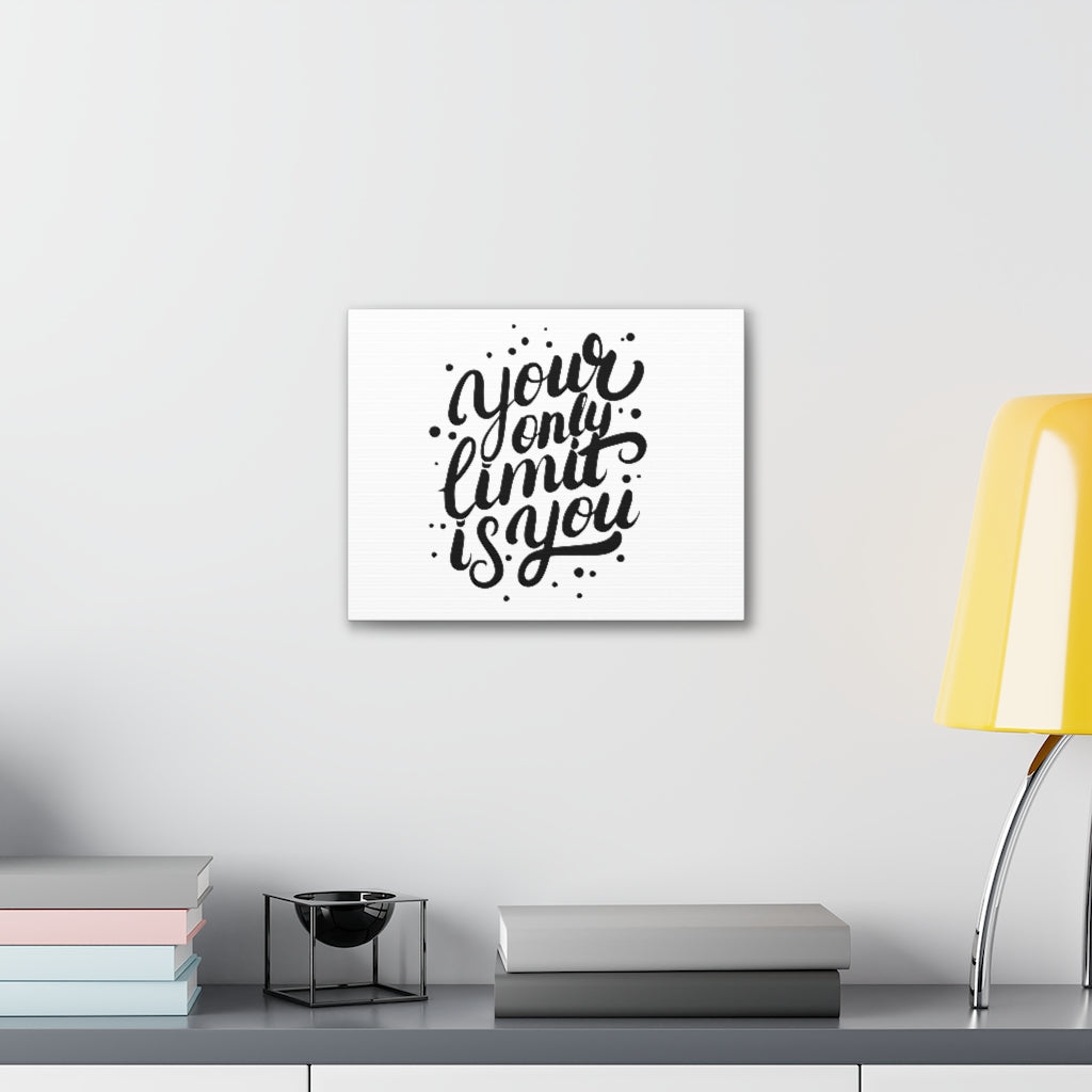 Scripture Walls Inspirational Wall Art Only Limit Motivation Wall Decor for Home Office Gym Inspiring Success Quote Print Ready to Hang Drea Unframed-Express Your Love Gifts