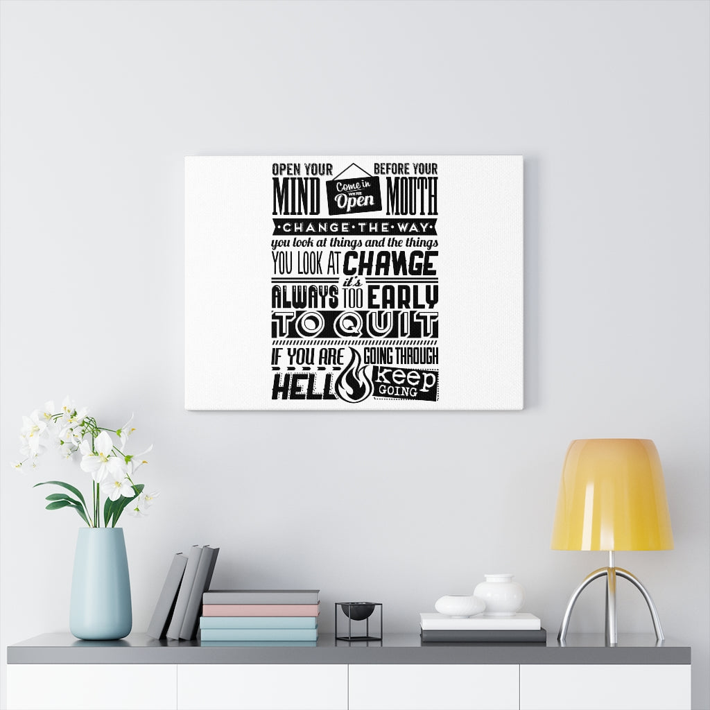 Scripture Walls Inspirational Wall Art Open Your Mind Wall Art Motivational Motto Inspiring Prints Artwork Decor Ready to Hang Unframed-Express Your Love Gifts