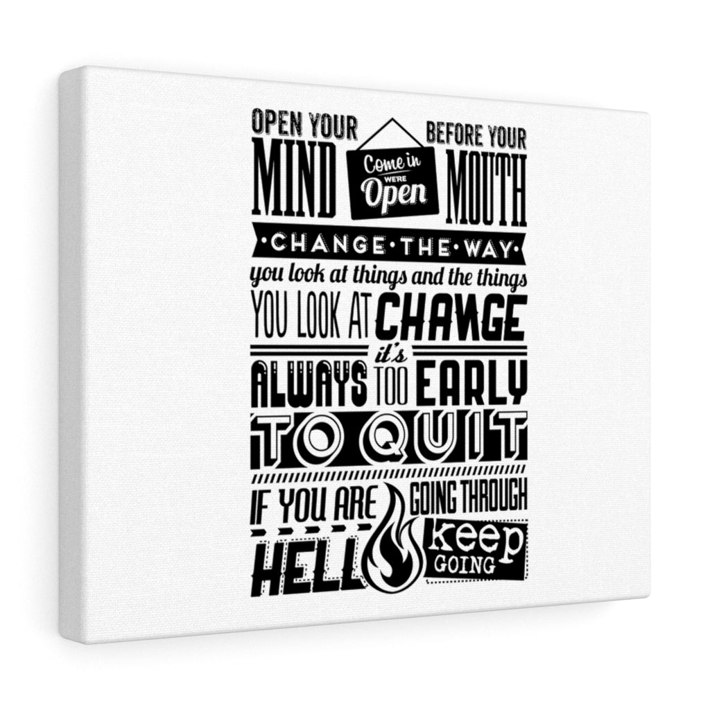 Scripture Walls Inspirational Wall Art Open Your Mind Wall Art Motivational Motto Inspiring Prints Artwork Decor Ready to Hang Unframed-Express Your Love Gifts