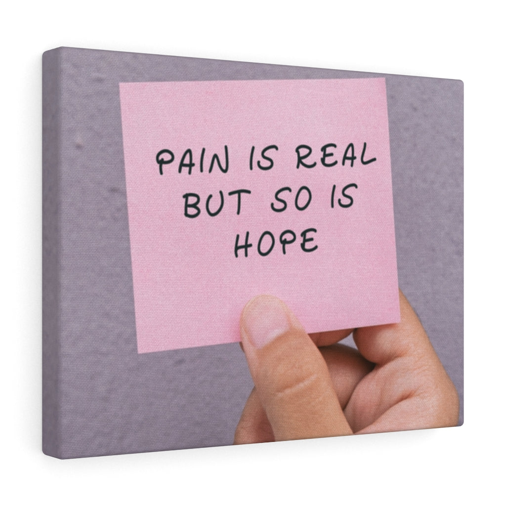 Scripture Walls Inspirational Wall Art Pain Is Real But So Is Hope Motivational Print Ready to Hang Artwork Unframed-Express Your Love Gifts