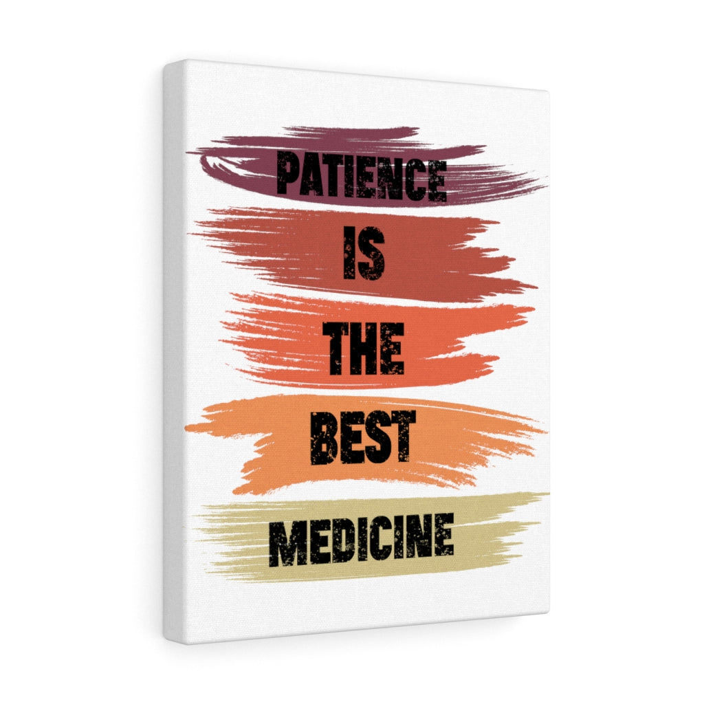 Scripture Walls Inspirational Wall Art Patience Is The Best Medicine Wall Art Motivation Wall Decor for Home Office Gym Inspiring Success Quote Print Ready to Hang Unframed-Express Your Love Gifts
