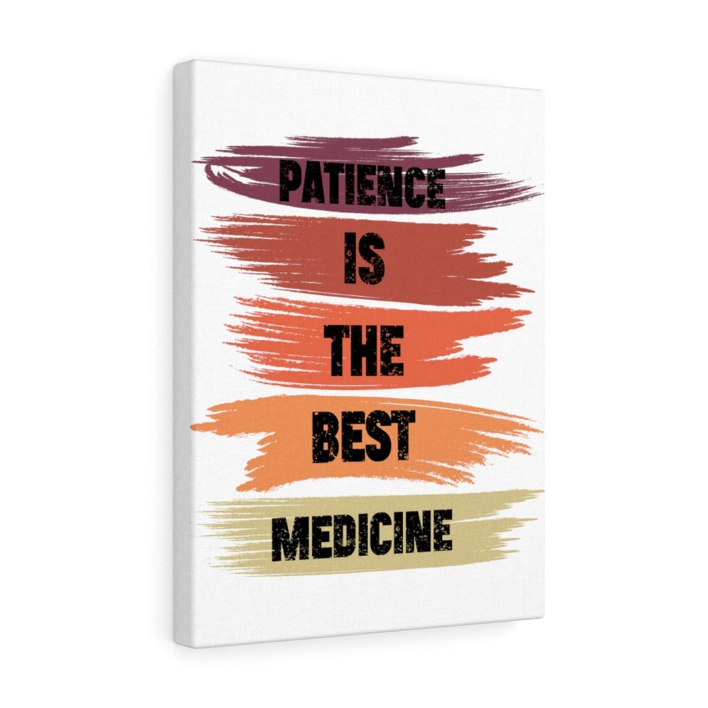 Scripture Walls Inspirational Wall Art Patience Is The Best Medicine Wall Art Motivation Wall Decor for Home Office Gym Inspiring Success Quote Print Ready to Hang Unframed-Express Your Love Gifts