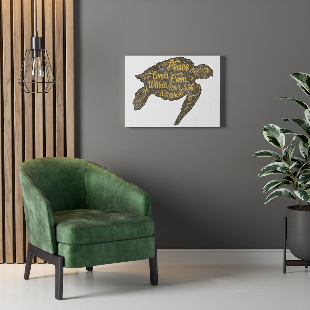 Scripture Walls Inspirational Wall Art Peace Comes From Within Wall Art Motivation Wall Decor for Home Office Gym Inspiring Success Quote Print Ready to Hang Unframed-Express Your Love Gifts