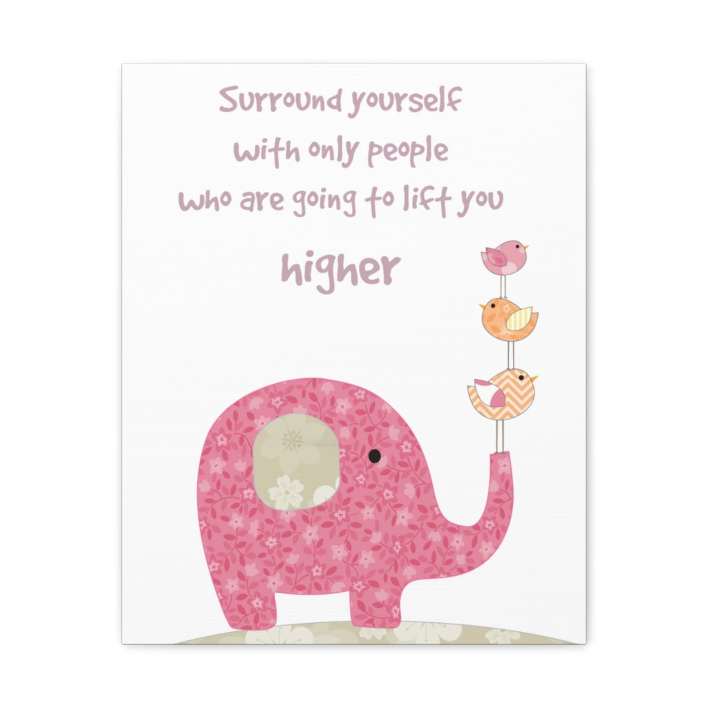 Scripture Walls Inspirational Wall Art People Lift You Higher Motivation Wall Decor for Home Office Gym Inspiring Success Quote Print Ready to Hang Unframed-Express Your Love Gifts