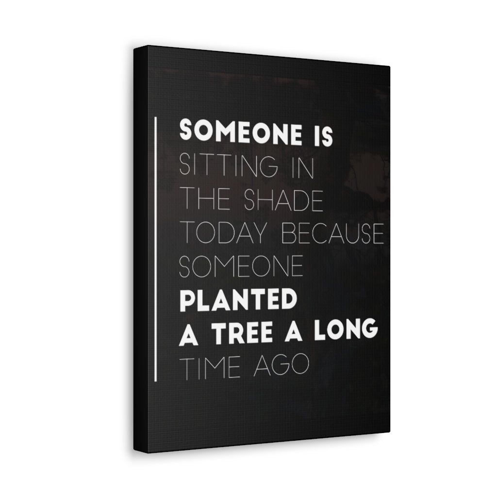 Scripture Walls Inspirational Wall Art Planted Tree Long Time Ago Motivation Wall Decor for Home Office Gym Inspiring Success Quote Print Ready to Hang Unframed-Express Your Love Gifts