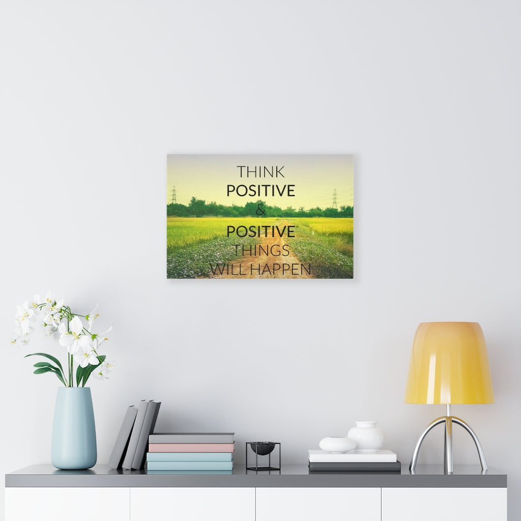 Scripture Walls Inspirational Wall Art Positive Things Will Happen Motivational Print Ready to Hang Artwork Unframed-Express Your Love Gifts