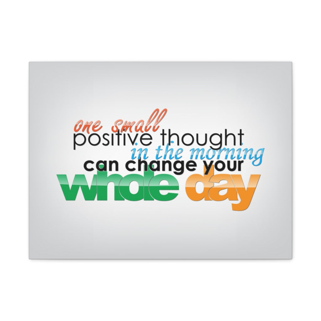 Scripture Walls Inspirational Wall Art Positive Thought Can Change Motivation Wall Decor for Home Office Gym Inspiring Success Quote Print Ready to Hang Unframed-Express Your Love Gifts