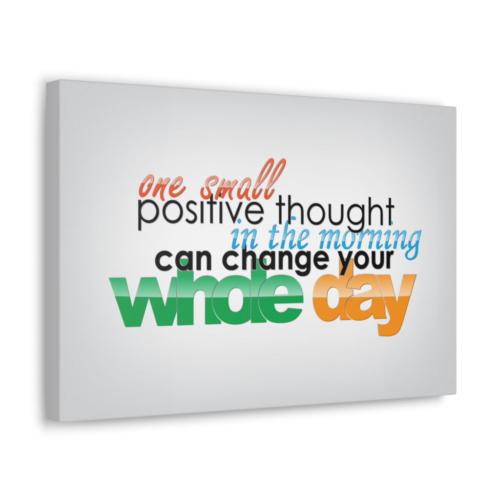 Scripture Walls Inspirational Wall Art Positive Thought Can Change Motivation Wall Decor for Home Office Gym Inspiring Success Quote Print Ready to Hang Unframed-Express Your Love Gifts