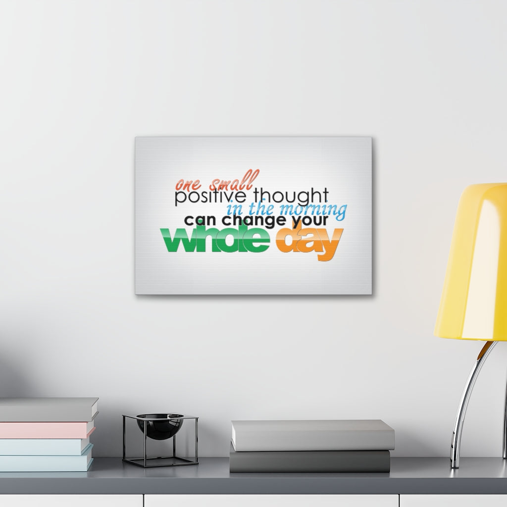 Scripture Walls Inspirational Wall Art Positive Thought Can Change Motivation Wall Decor for Home Office Gym Inspiring Success Quote Print Ready to Hang Unframed-Express Your Love Gifts