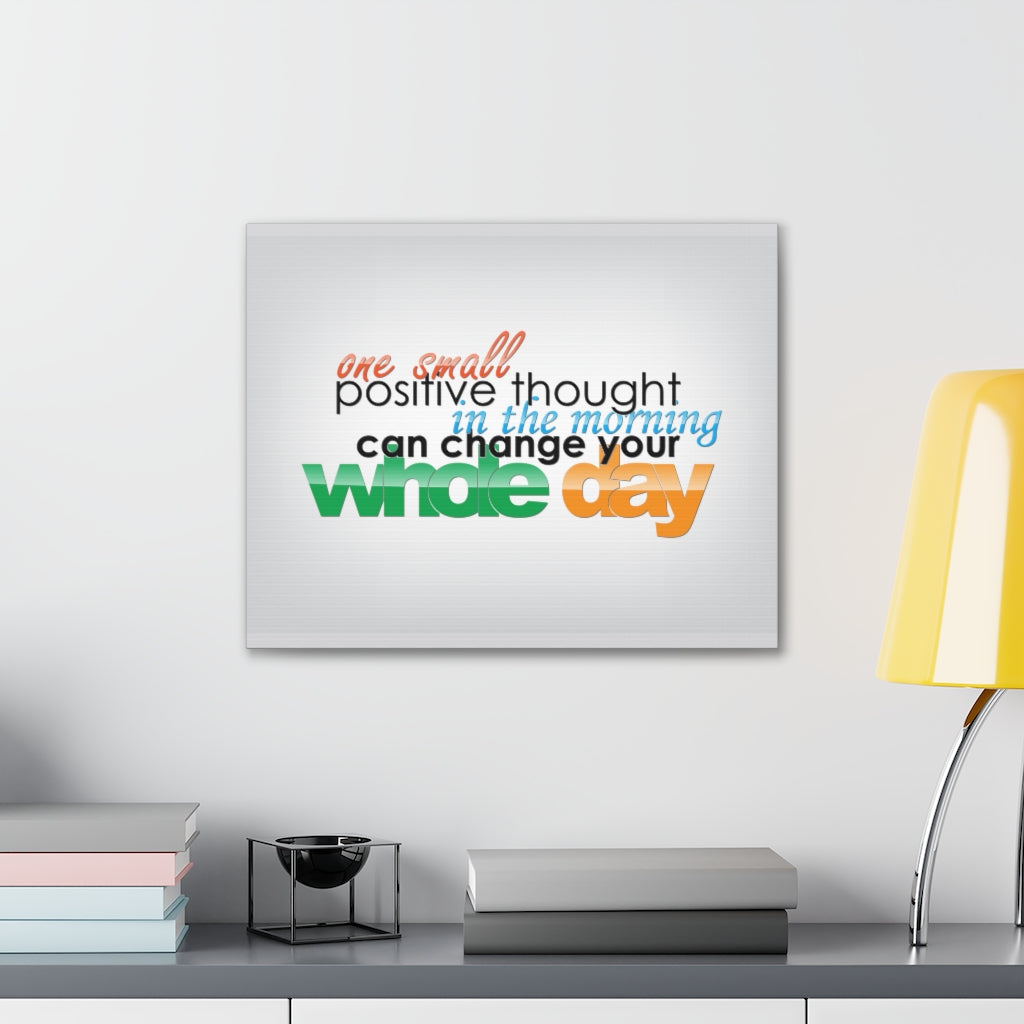 Scripture Walls Inspirational Wall Art Positive Thought Can Change Motivation Wall Decor for Home Office Gym Inspiring Success Quote Print Ready to Hang Unframed-Express Your Love Gifts
