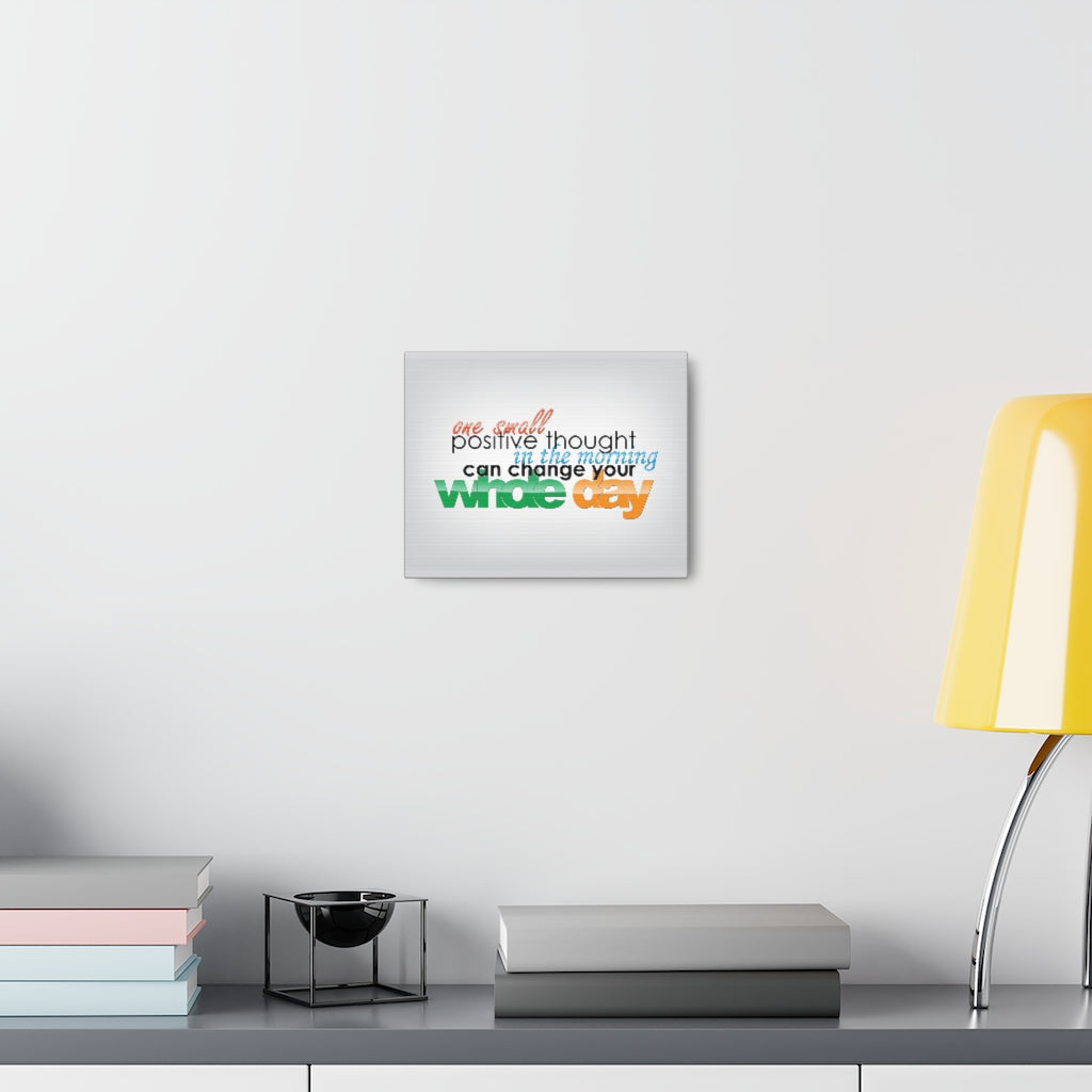 Scripture Walls Inspirational Wall Art Positive Thought Can Change Motivation Wall Decor for Home Office Gym Inspiring Success Quote Print Ready to Hang Unframed-Express Your Love Gifts