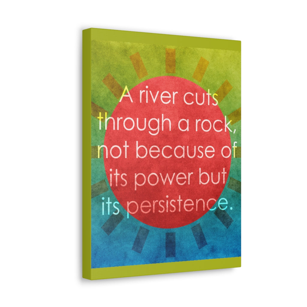 Scripture Walls Inspirational Wall Art Power Of Persistence Motivation Wall Decor for Home Office Gym Inspiring Success Quote Print Ready to Hang Unframed-Express Your Love Gifts