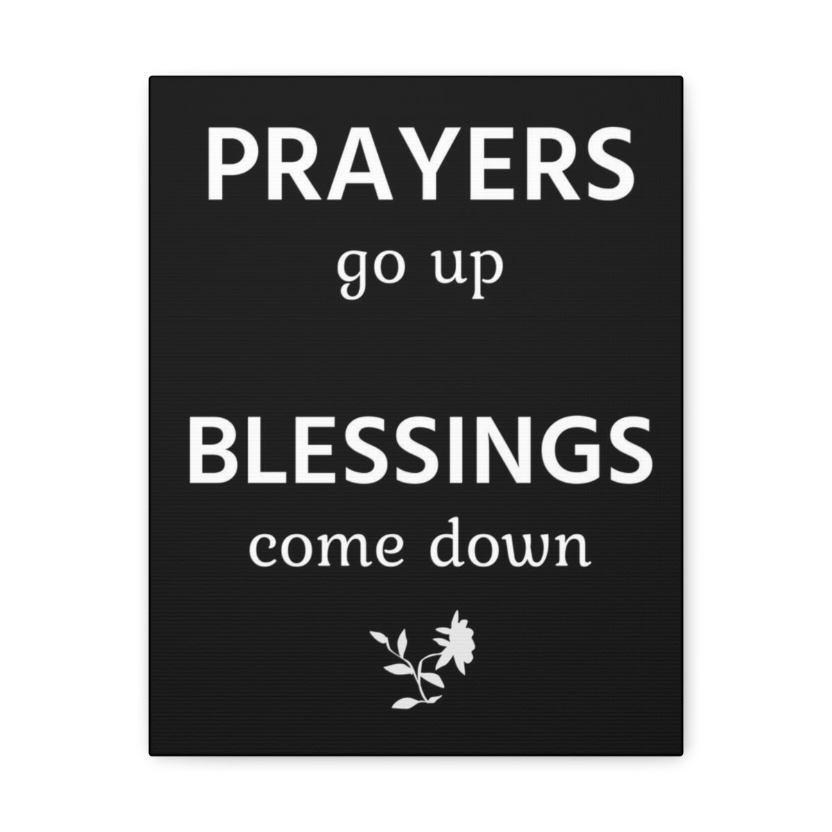 Scripture Walls Inspirational Wall Art Prayers Go Up Blessings Come Down Motivation Wall Decor for Home Office Gym Inspiring Success Quote Print Ready to Hang Unframed-Express Your Love Gifts
