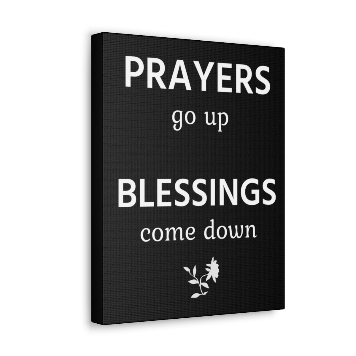 Scripture Walls Inspirational Wall Art Prayers Go Up Blessings Come Down Motivation Wall Decor for Home Office Gym Inspiring Success Quote Print Ready to Hang Unframed-Express Your Love Gifts