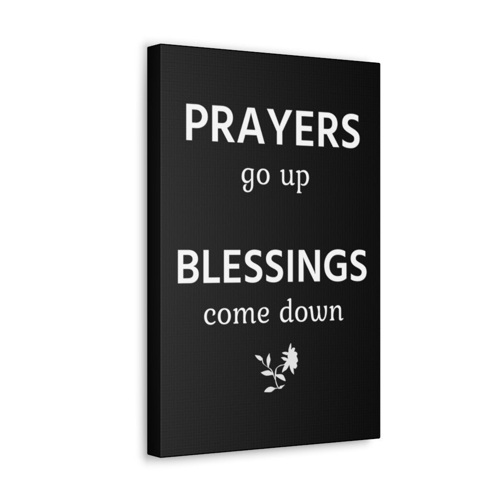 Scripture Walls Inspirational Wall Art Prayers Go Up Motivation Wall Decor for Home Office Gym Inspiring Success Quote Print Ready to Hang Unframed-Express Your Love Gifts