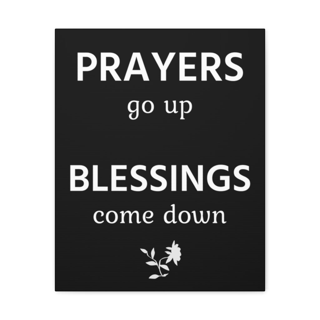Scripture Walls Inspirational Wall Art Prayers Go Up Motivation Wall Decor for Home Office Gym Inspiring Success Quote Print Ready to Hang Unframed-Express Your Love Gifts