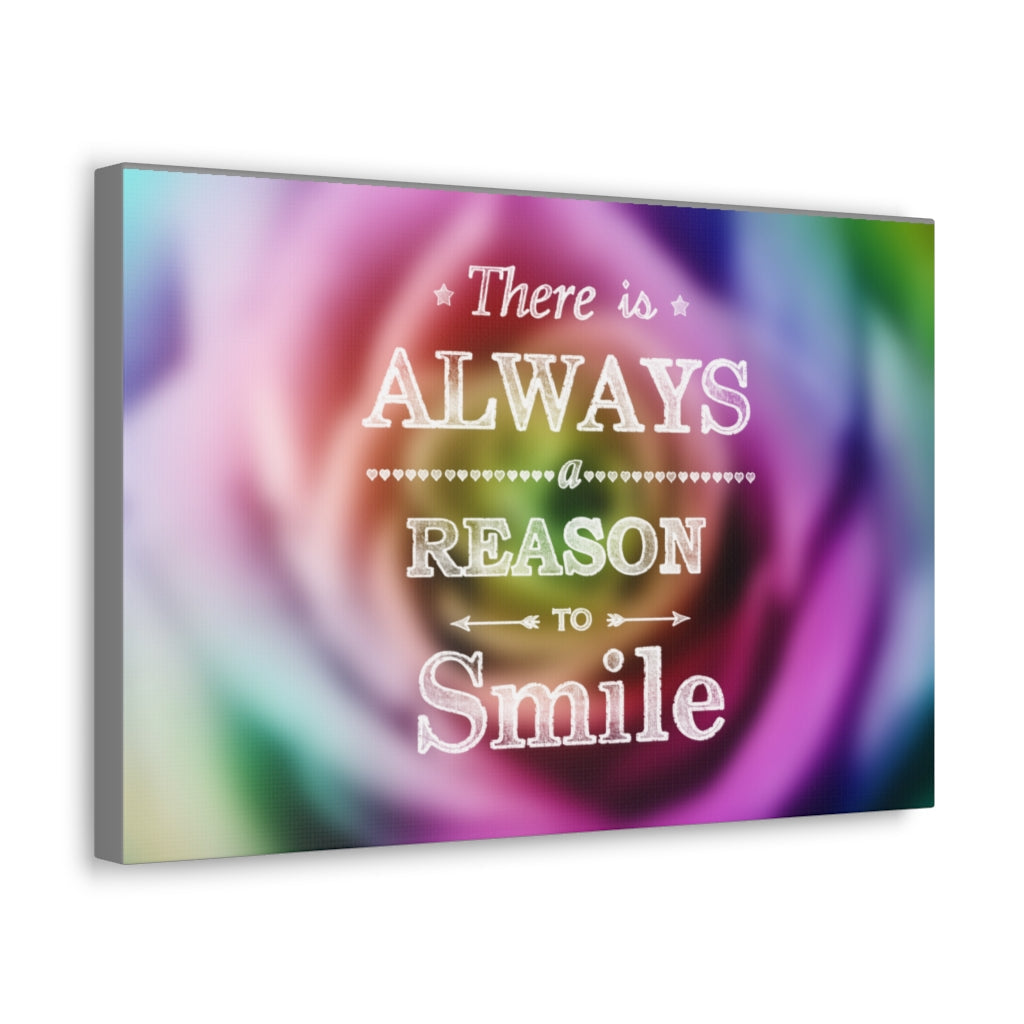 Scripture Walls Inspirational Wall Art Reason To Smile Motivation Wall Decor for Home Office Gym Inspiring Success Quote Print Ready to Hang Unframed-Express Your Love Gifts