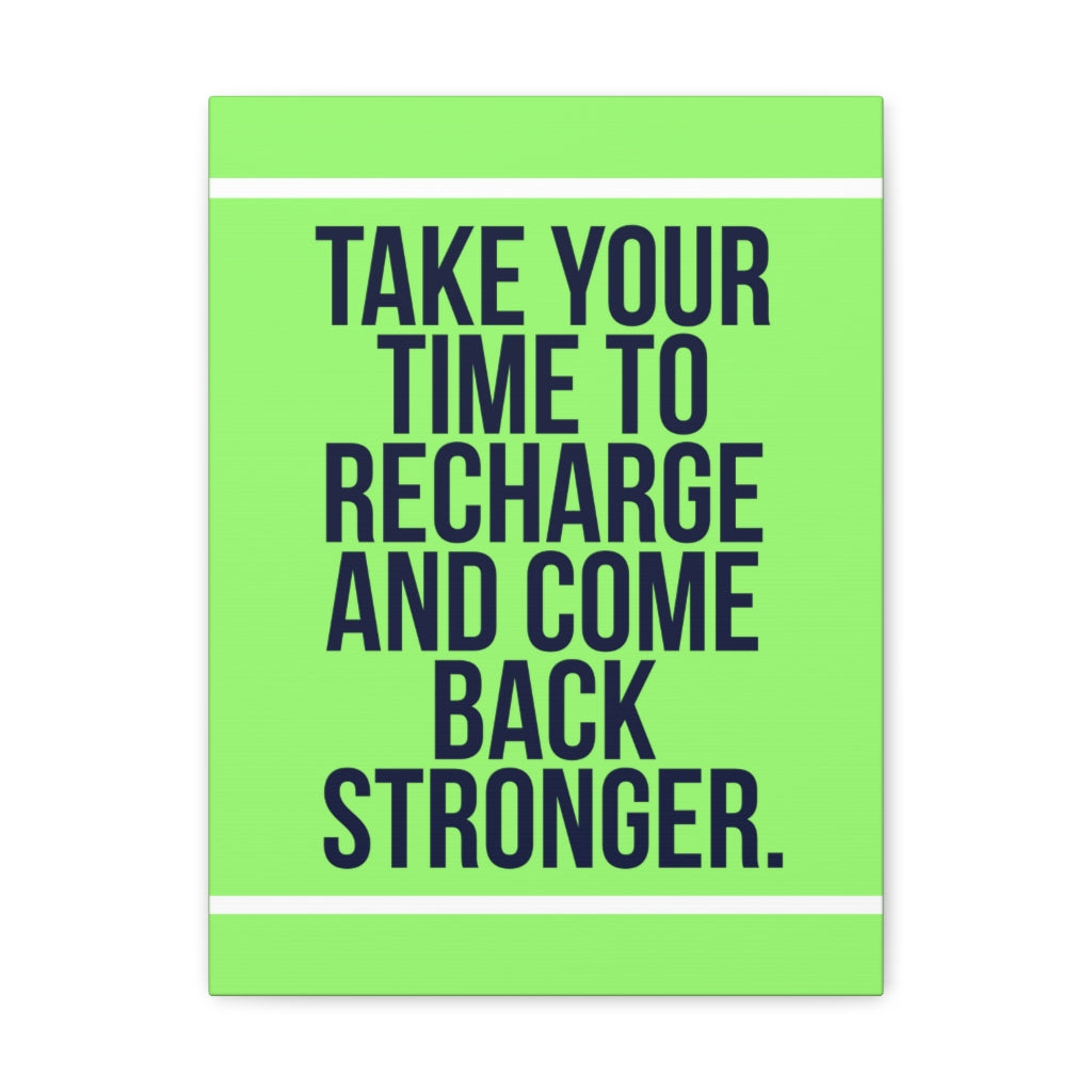 Scripture Walls Inspirational Wall Art Recharge And Come Back Motivation Wall Decor for Home Office Gym Inspiring Success Quote Print Ready to Hang Unframed-Express Your Love Gifts