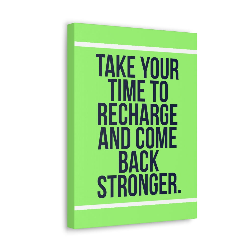 Scripture Walls Inspirational Wall Art Recharge And Come Back Motivation Wall Decor for Home Office Gym Inspiring Success Quote Print Ready to Hang Unframed-Express Your Love Gifts