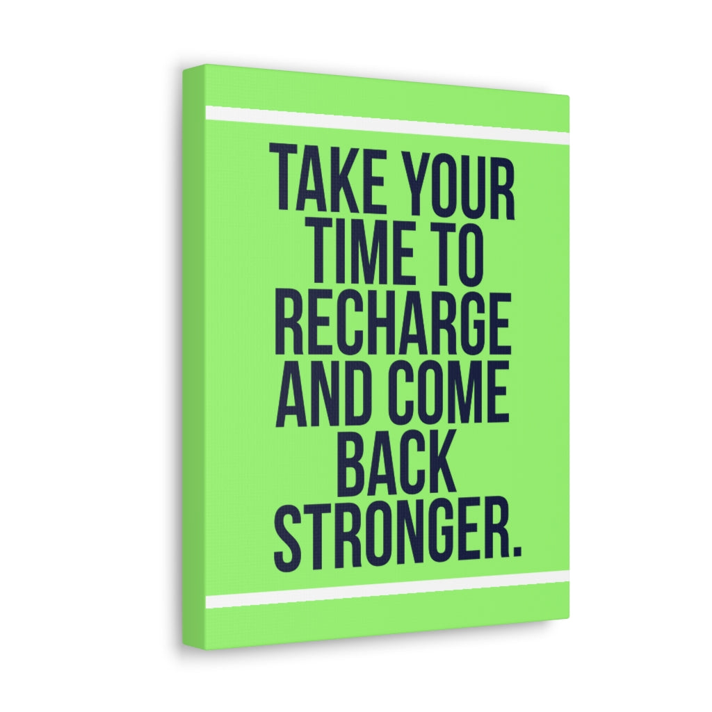 Scripture Walls Inspirational Wall Art Recharge And Come Back Motivation Wall Decor for Home Office Gym Inspiring Success Quote Print Ready to Hang Unframed-Express Your Love Gifts