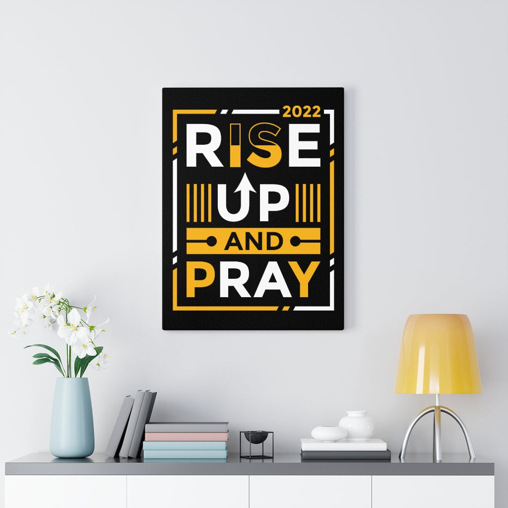 Scripture Walls Inspirational Wall Art Rise Up And Pray Wall Art Motivation Wall Decor for Home Office Gym Inspiring Success Quote Print Ready to Hang Unframed-Express Your Love Gifts