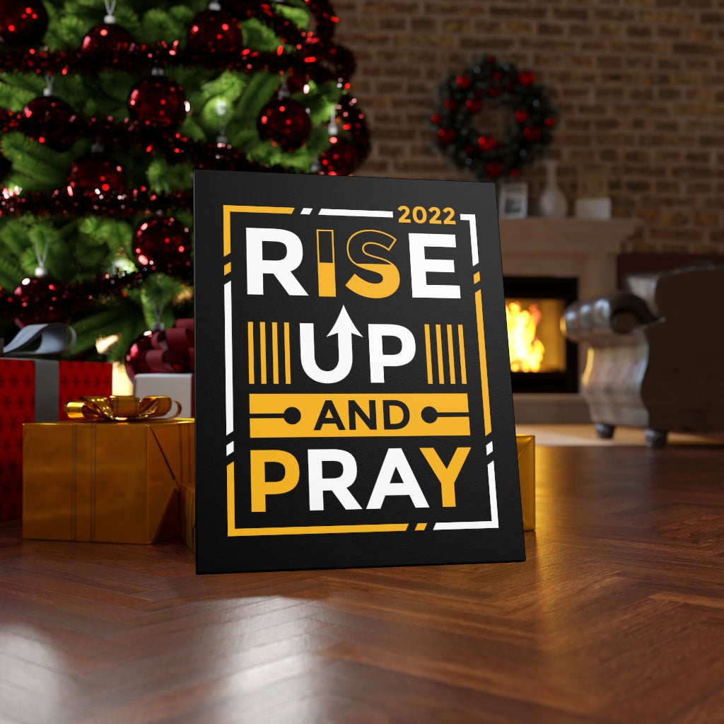 Scripture Walls Inspirational Wall Art Rise Up And Pray Wall Art Motivation Wall Decor for Home Office Gym Inspiring Success Quote Print Ready to Hang Unframed-Express Your Love Gifts