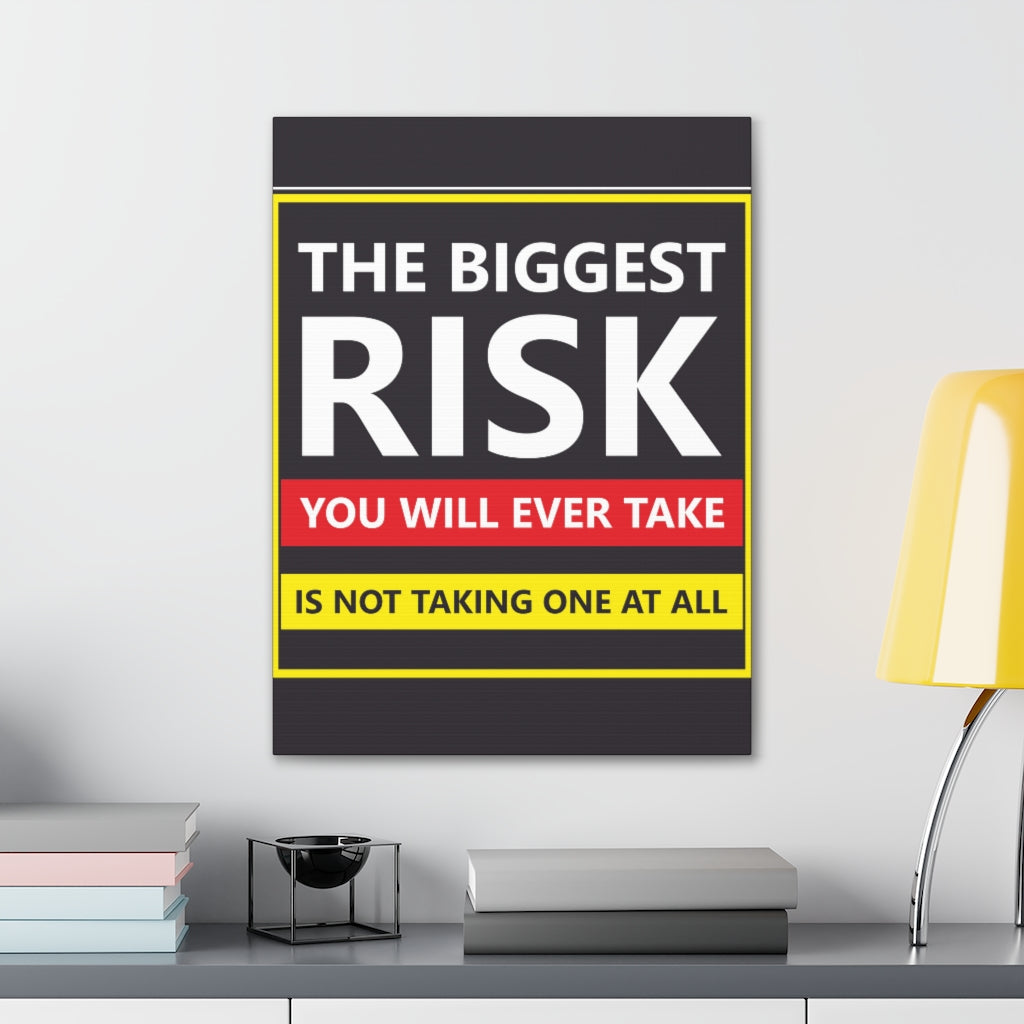 Scripture Walls Inspirational Wall Art Risk You Will Take Motivation Wall Decor for Home Office Gym Inspiring Success Quote Print Ready to Hang Unframed-Express Your Love Gifts