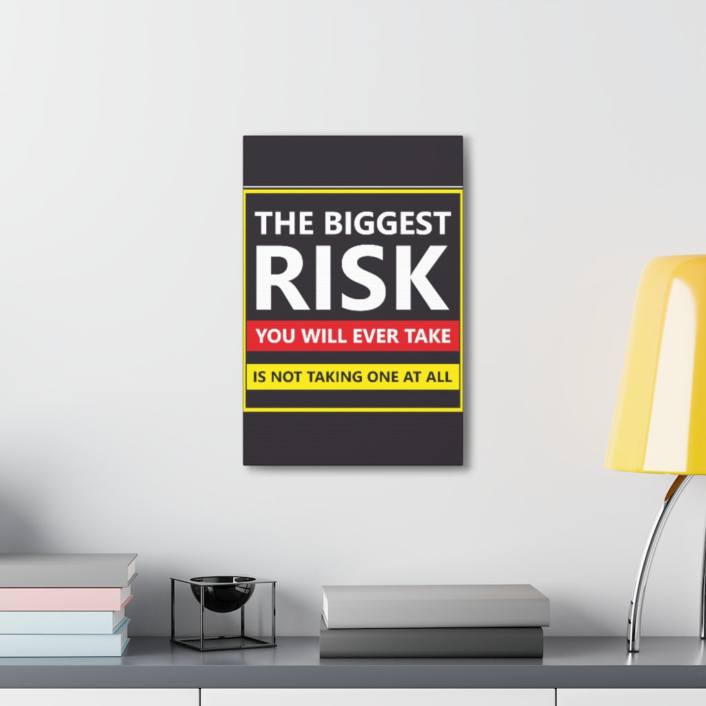 Scripture Walls Inspirational Wall Art Risk You Will Take Motivation Wall Decor for Home Office Gym Inspiring Success Quote Print Ready to Hang Unframed-Express Your Love Gifts