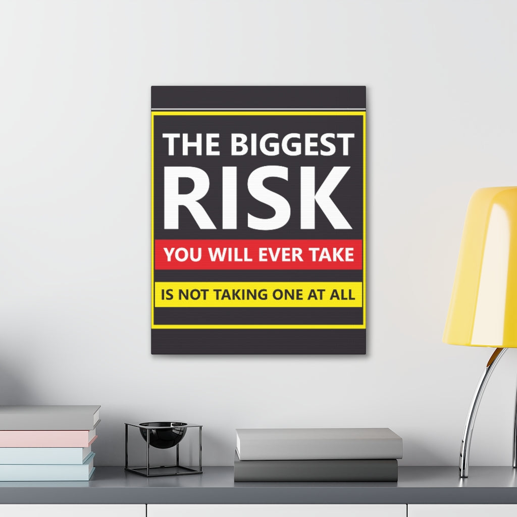 Scripture Walls Inspirational Wall Art Risk You Will Take Motivation Wall Decor for Home Office Gym Inspiring Success Quote Print Ready to Hang Unframed-Express Your Love Gifts