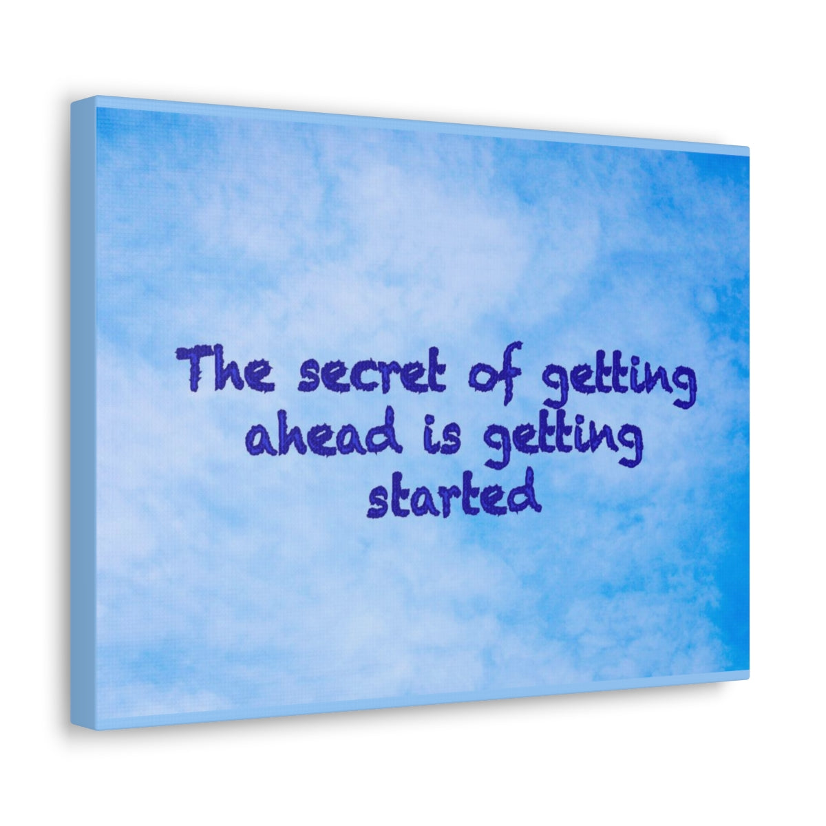 Scripture Walls Inspirational Wall Art Secret Of Getting Ahead Motivation Wall Decor for Home Office Gym Inspiring Success Quote Print Ready to Hang Unframed-Express Your Love Gifts