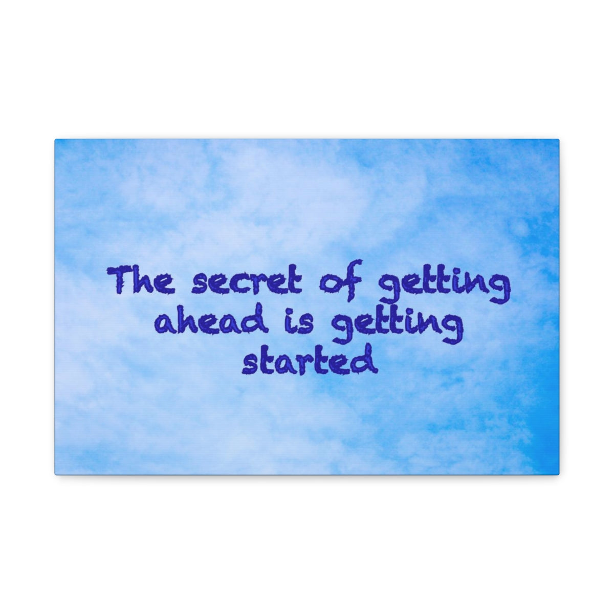 Scripture Walls Inspirational Wall Art Secret Of Getting Ahead Motivation Wall Decor for Home Office Gym Inspiring Success Quote Print Ready to Hang Unframed-Express Your Love Gifts