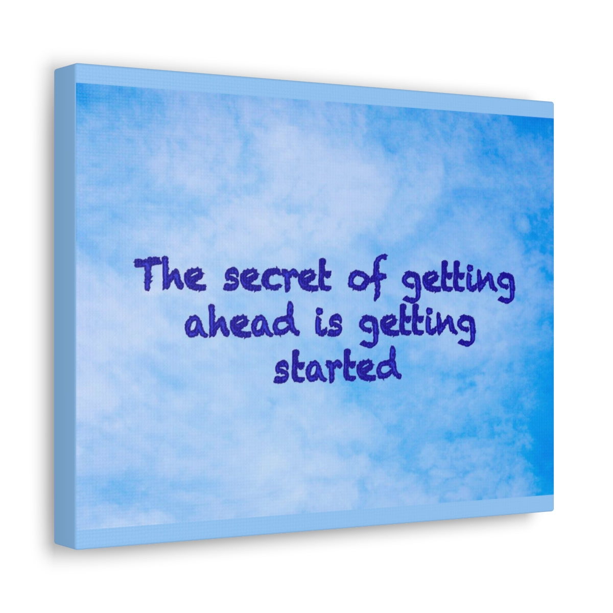 Scripture Walls Inspirational Wall Art Secret Of Getting Ahead Motivation Wall Decor for Home Office Gym Inspiring Success Quote Print Ready to Hang Unframed-Express Your Love Gifts