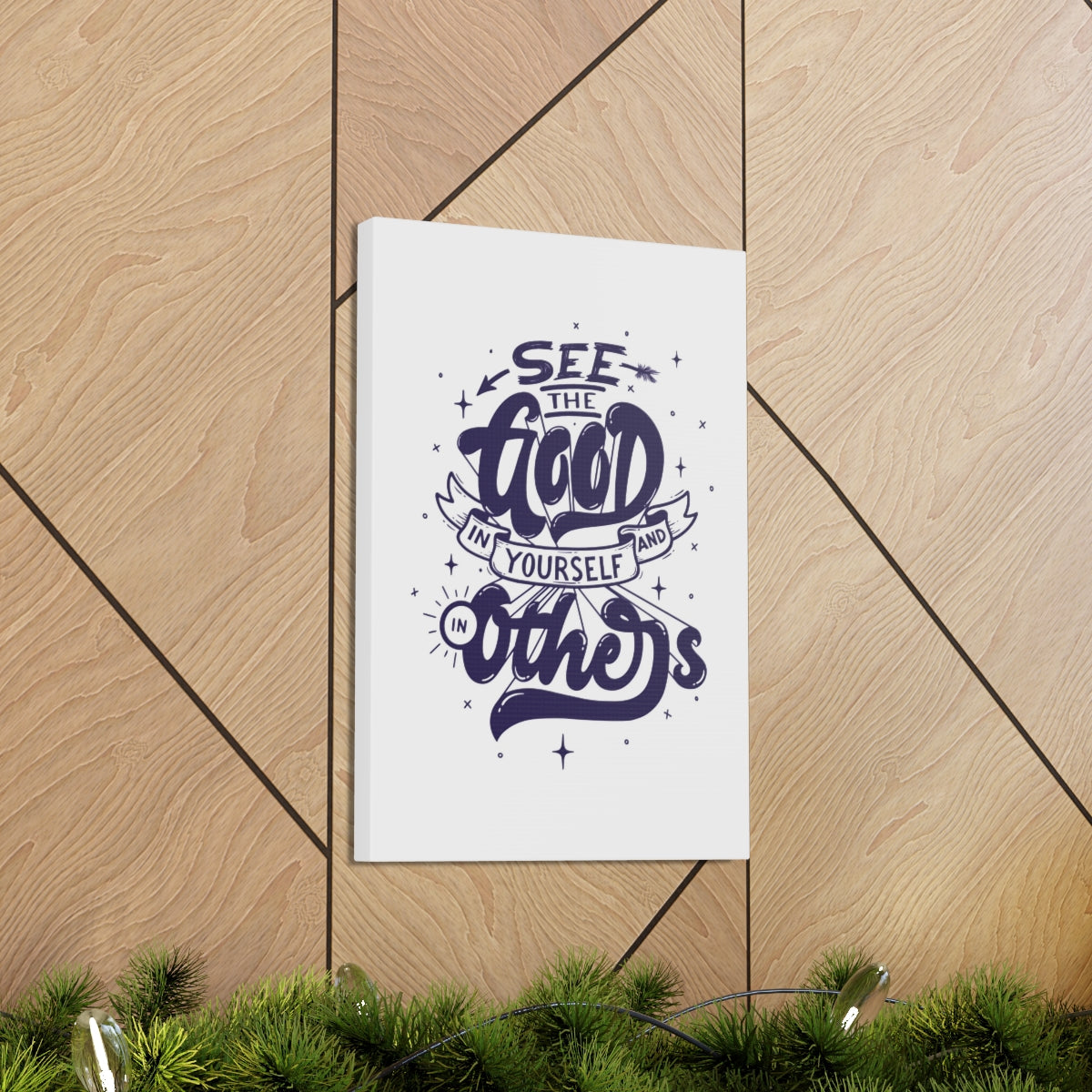 Scripture Walls Inspirational Wall Art See Good In Yourself Motivation Wall Decor for Home Office Gym Inspiring Success Quote Print Ready to Hang Unframed-Express Your Love Gifts