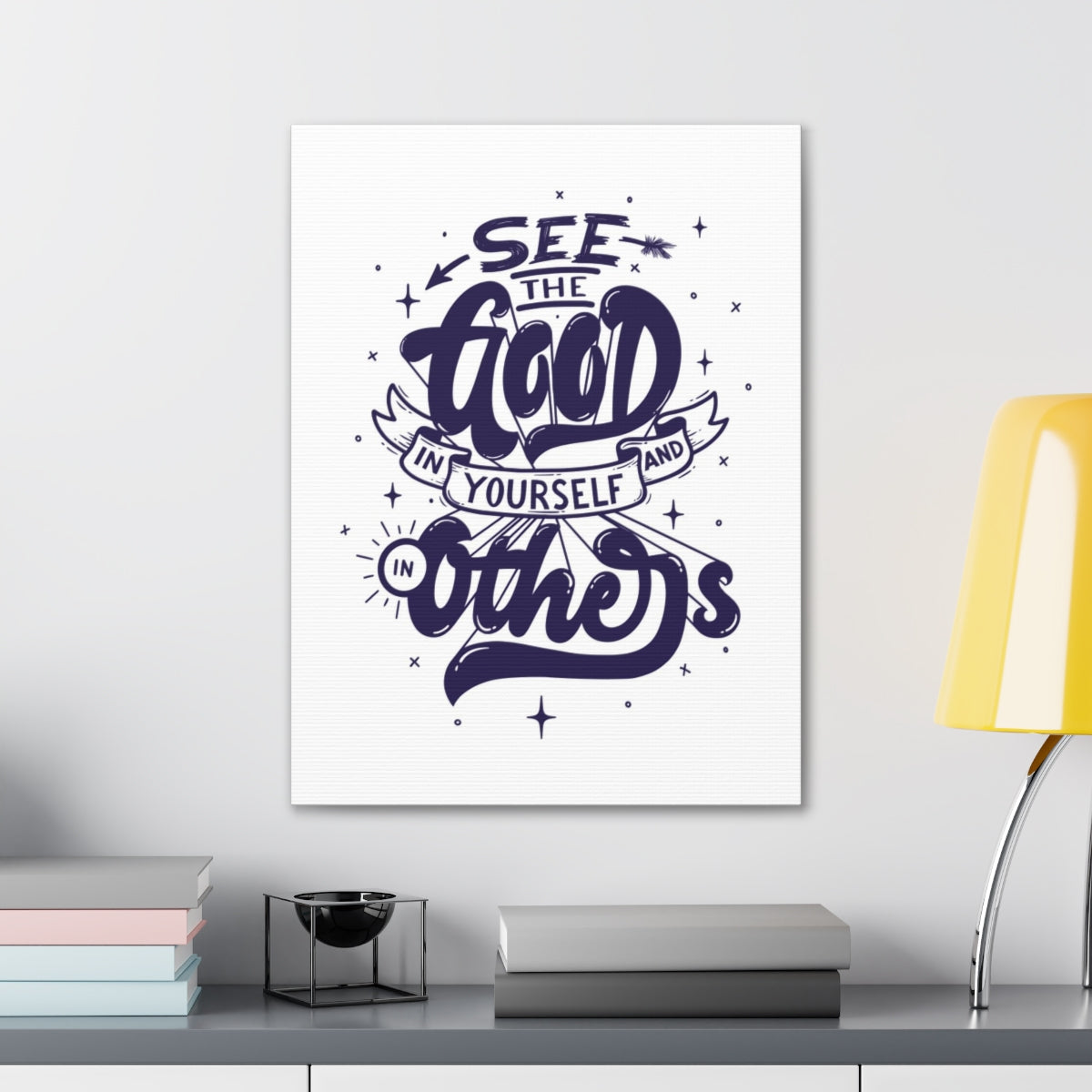 Scripture Walls Inspirational Wall Art See Good In Yourself Motivation Wall Decor for Home Office Gym Inspiring Success Quote Print Ready to Hang Unframed-Express Your Love Gifts