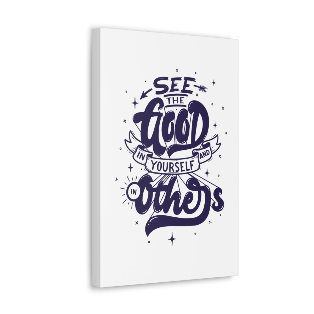 Scripture Walls Inspirational Wall Art See Good In Yourself Motivation Wall Decor for Home Office Gym Inspiring Success Quote Print Ready to Hang Unframed-Express Your Love Gifts